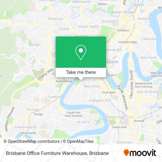 How to get to Brisbane Office Furniture Warehouse in West End by bus
