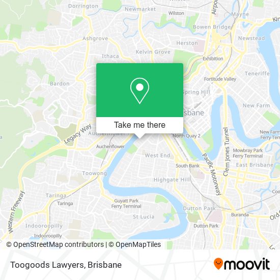 Toogoods Lawyers map