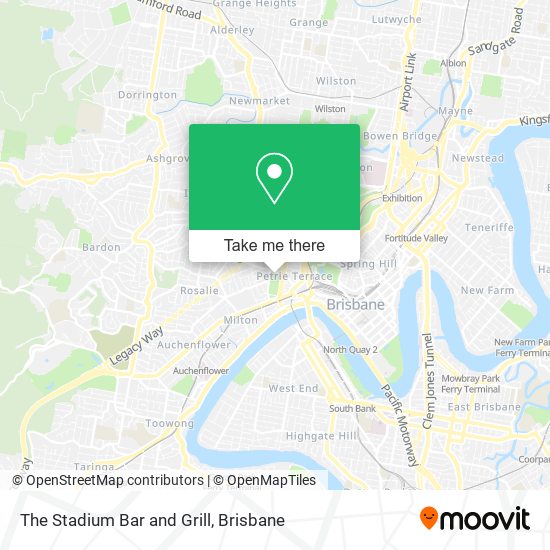 The Stadium Bar and Grill map