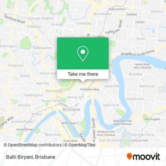 Balti Biryani map