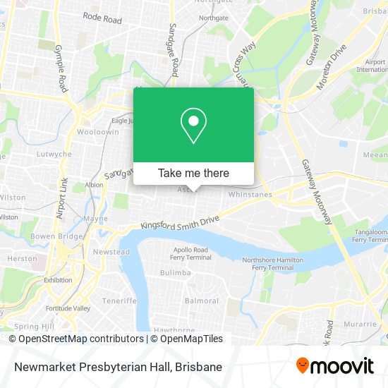 Newmarket Presbyterian Hall map