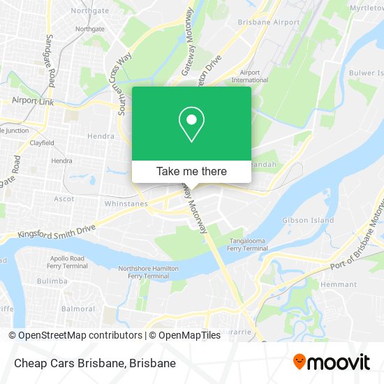 Cheap Cars Brisbane map