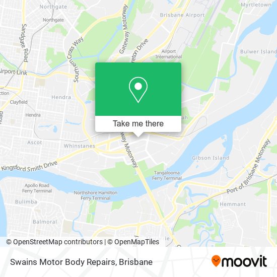 Mapa Swains Motor Body Repairs