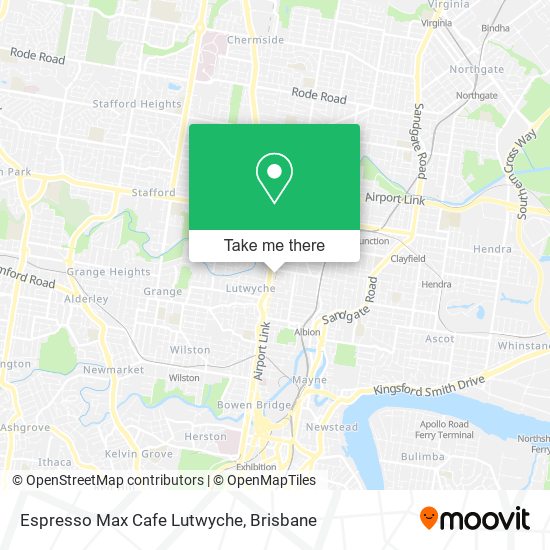 Mapa Espresso Max Cafe Lutwyche