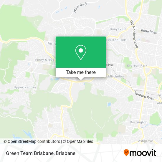 Green Team Brisbane map
