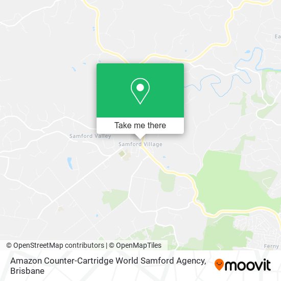 Amazon Counter-Cartridge World Samford Agency map