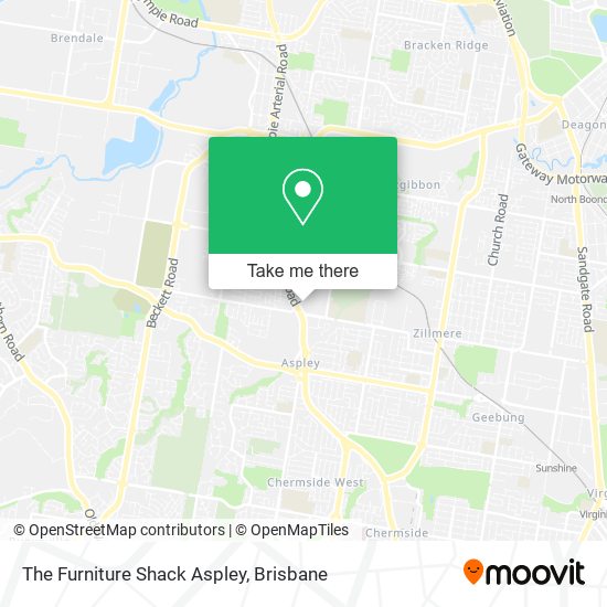 The Furniture Shack Aspley map