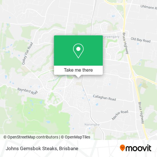 Johns Gemsbok Steaks map