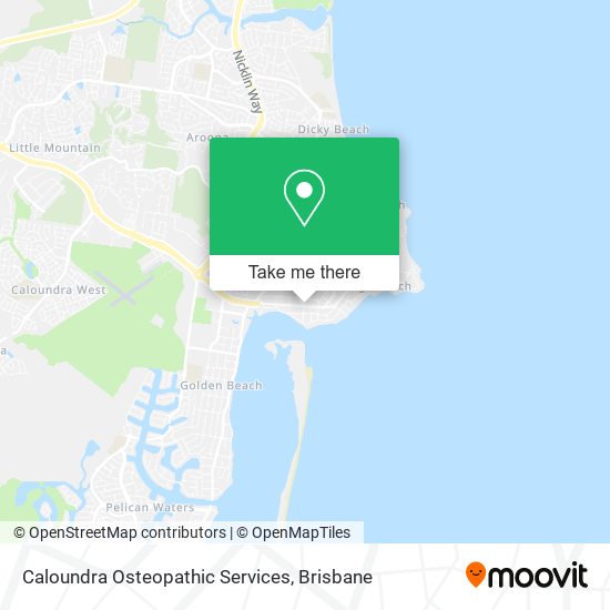 Mapa Caloundra Osteopathic Services