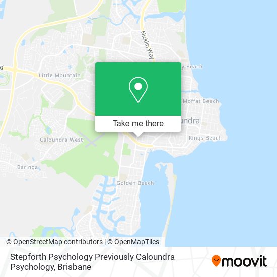 Stepforth Psychology Previously Caloundra Psychology map