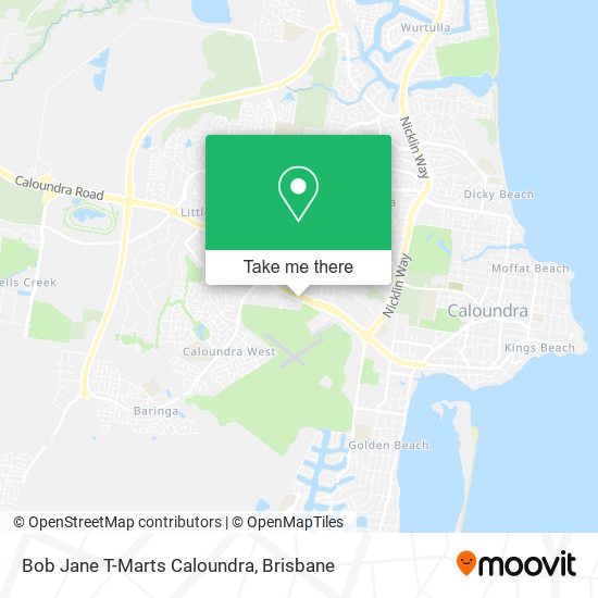Mapa Bob Jane T-Marts Caloundra