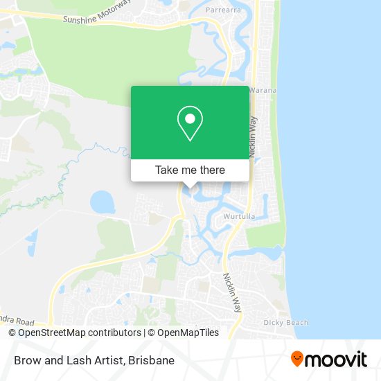 Brow and Lash Artist map