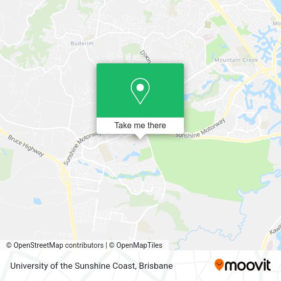 University of the Sunshine Coast map