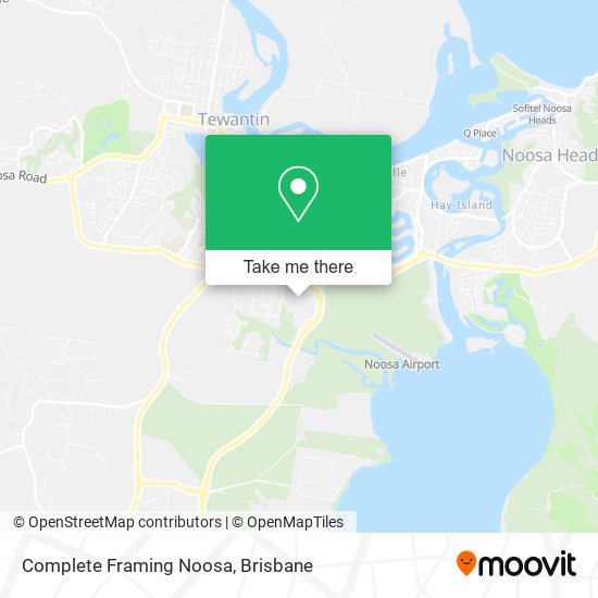 Complete Framing Noosa map