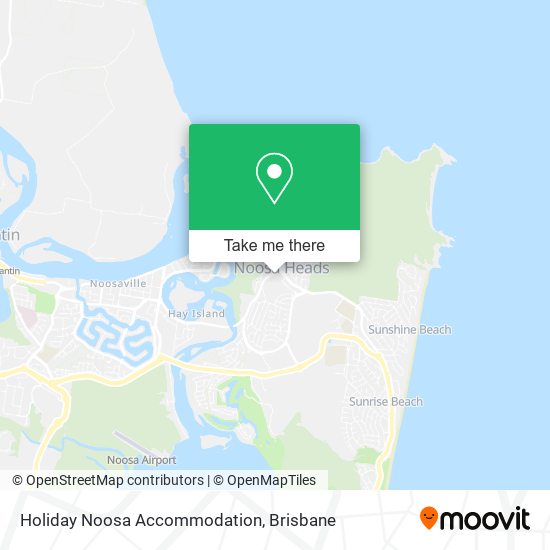 Holiday Noosa Accommodation map