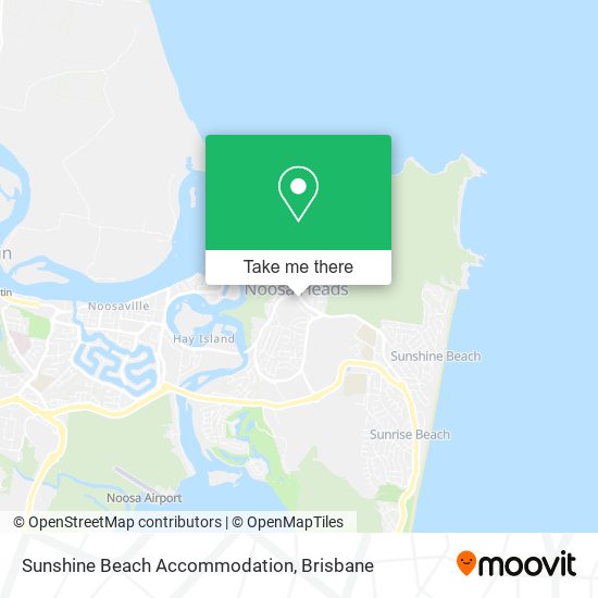 Sunshine Beach Accommodation map