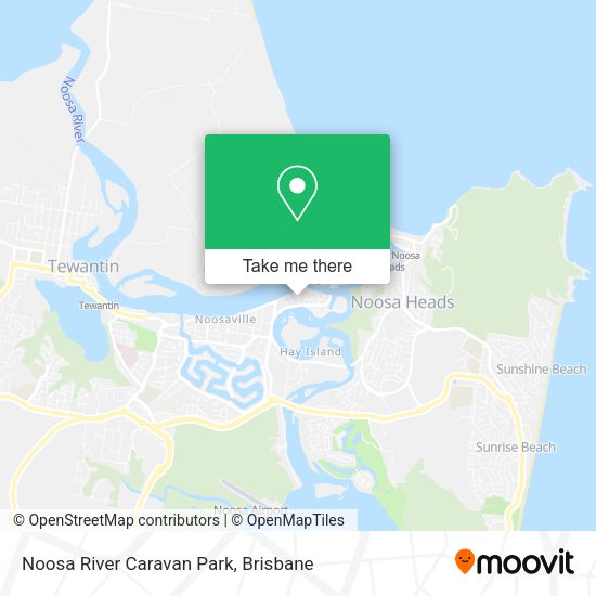 Noosa River Caravan Park map