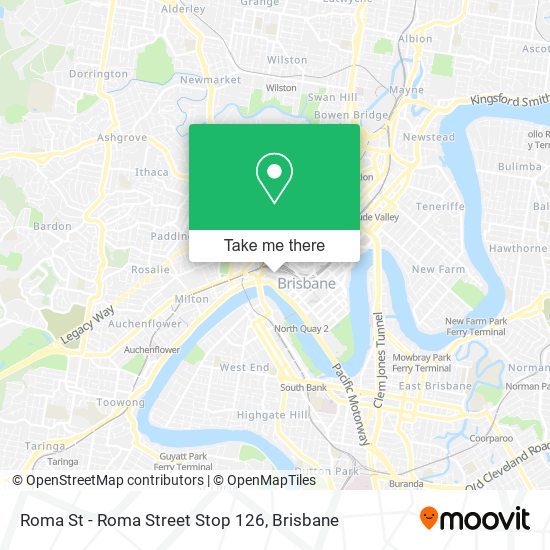 Roma St - Roma Street Stop 126 map