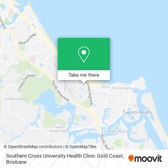 Southern Cross University Health Clinic Gold Coast map