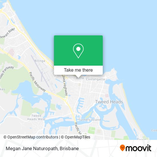 Megan Jane Naturopath map