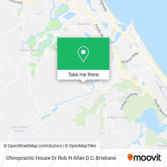 Chiropractic House Dr Rob N Allan D C map