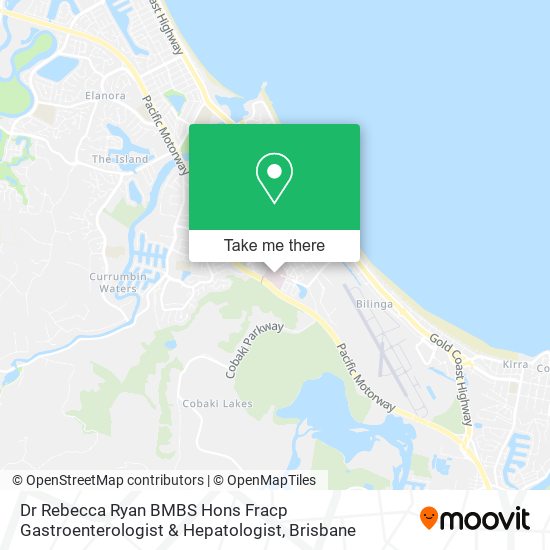 Dr Rebecca Ryan BMBS Hons Fracp Gastroenterologist & Hepatologist map