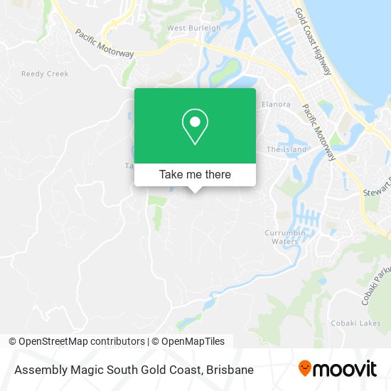 Mapa Assembly Magic South Gold Coast