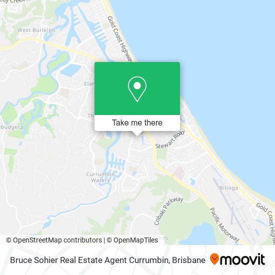 Bruce Sohier Real Estate Agent Currumbin map