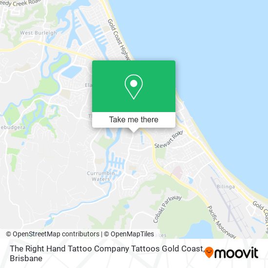The Right Hand Tattoo Company Tattoos Gold Coast map