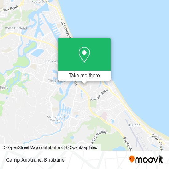 Camp Australia map