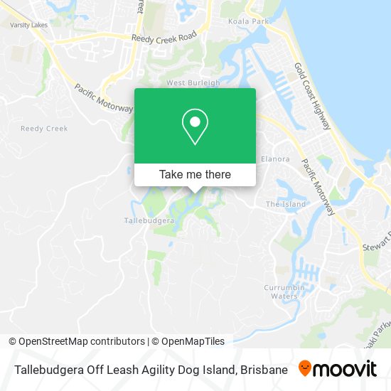 Tallebudgera Off Leash Agility Dog Island map