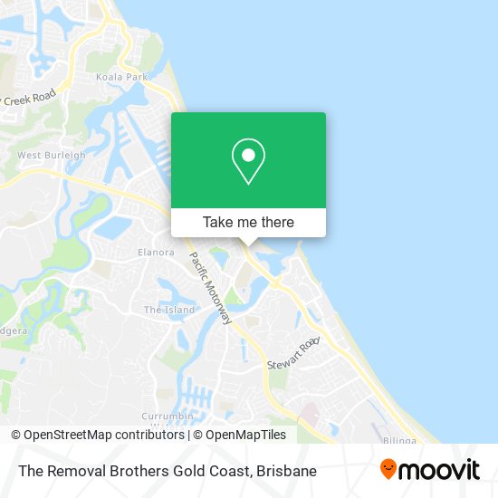The Removal Brothers Gold Coast map