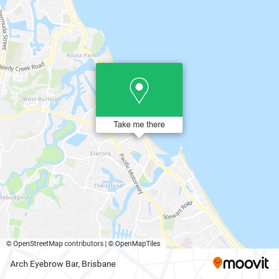 Arch Eyebrow Bar map