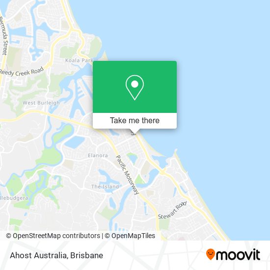 Mapa Ahost Australia
