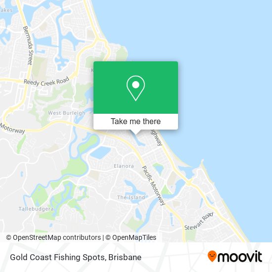 Gold Coast Fishing Spots map