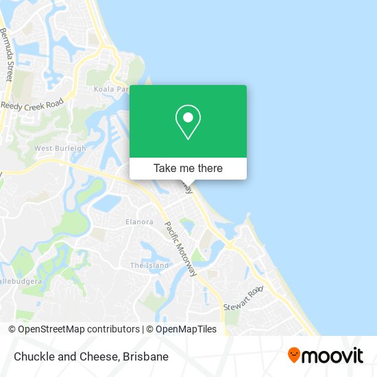 Chuckle and Cheese map