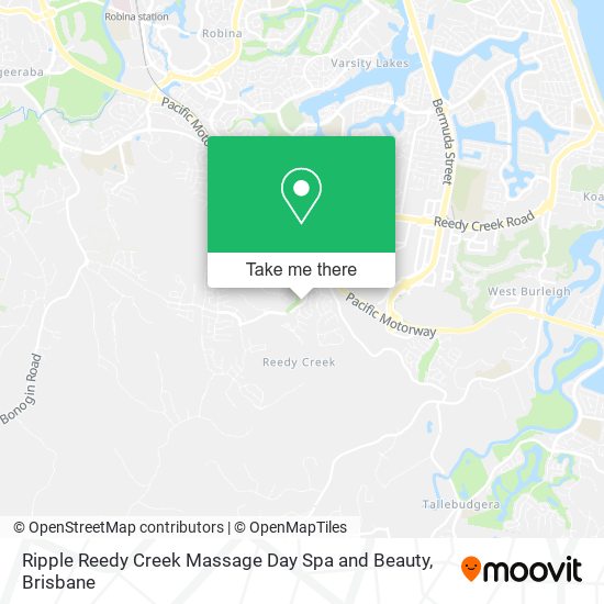 Ripple Reedy Creek Massage Day Spa and Beauty map