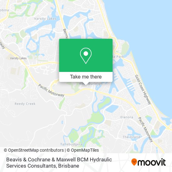 Beavis & Cochrane & Maxwell BCM Hydraulic Services Consultants map