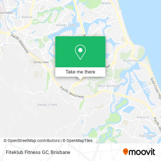 Fiteklub Fitness GC map