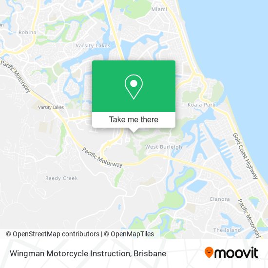Wingman Motorcycle Instruction map