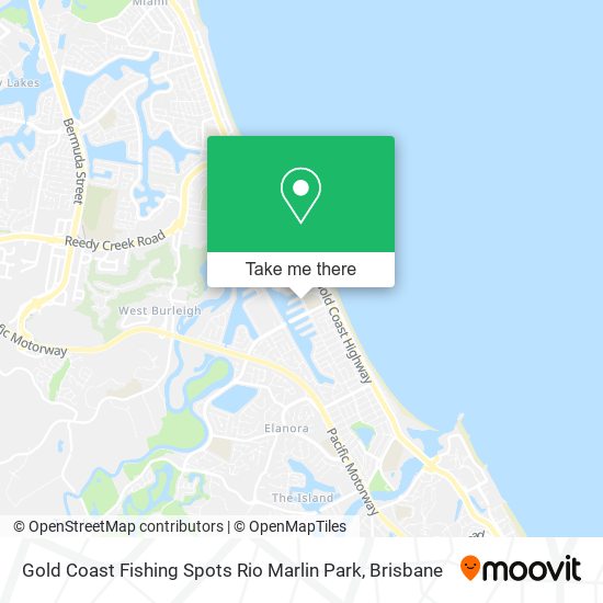Gold Coast Fishing Spots Rio Marlin Park map
