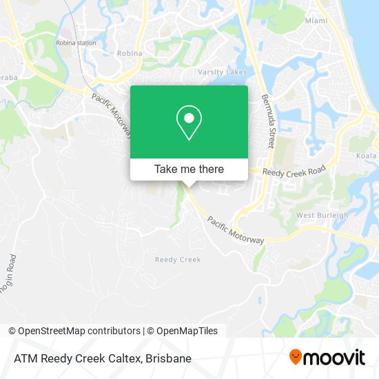 ATM Reedy Creek Caltex map