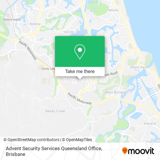 Advent Security Services Queensland Office map