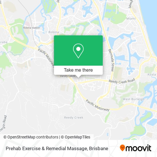 Prehab Exercise & Remedial Massage map