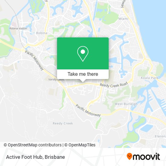 Active Foot Hub map