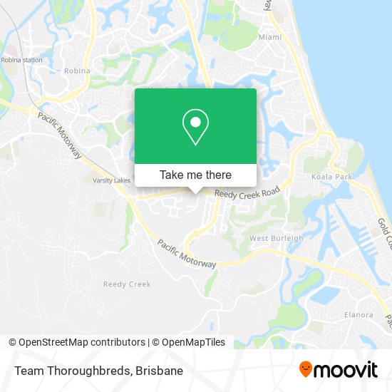 Team Thoroughbreds map