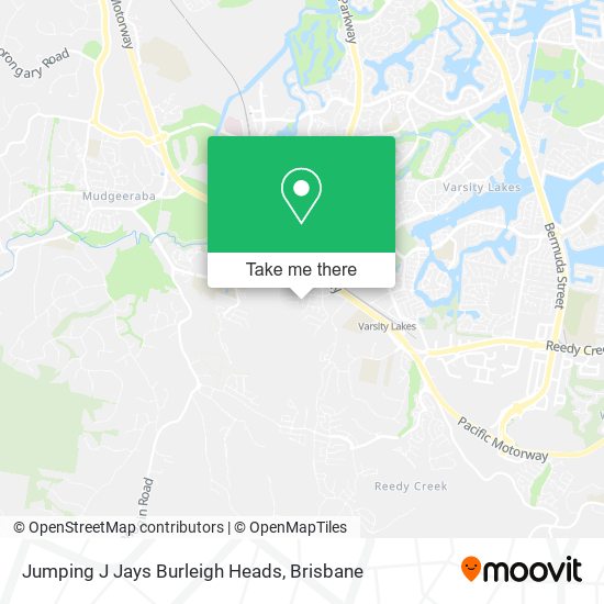 Jumping J Jays Burleigh Heads map