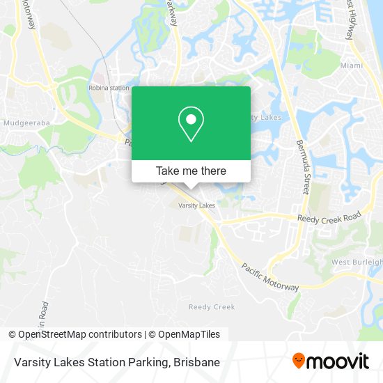 Mapa Varsity Lakes Station Parking