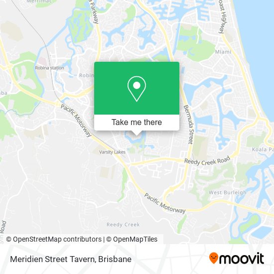 Meridien Street Tavern map