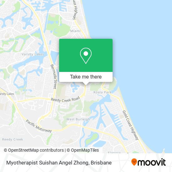 Myotherapist Suishan Angel Zhong map